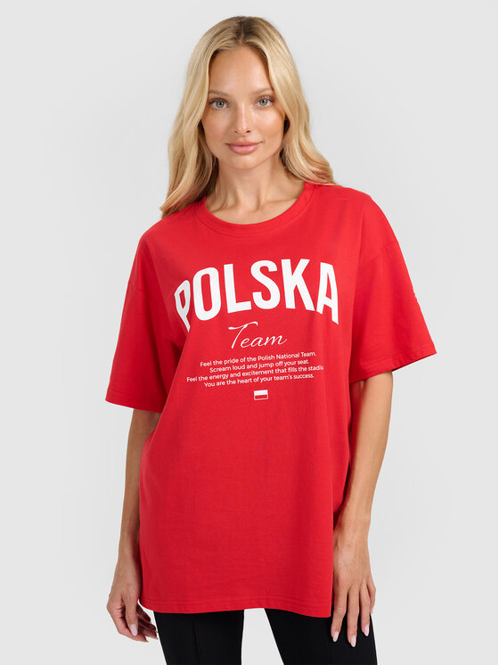 4F 4F T-Shirt NOS Czerwony Regular Fit