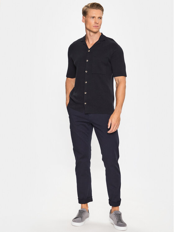 Guess Guess Chino hlače M3YB16 WFIN3 Modra Slim Fit
