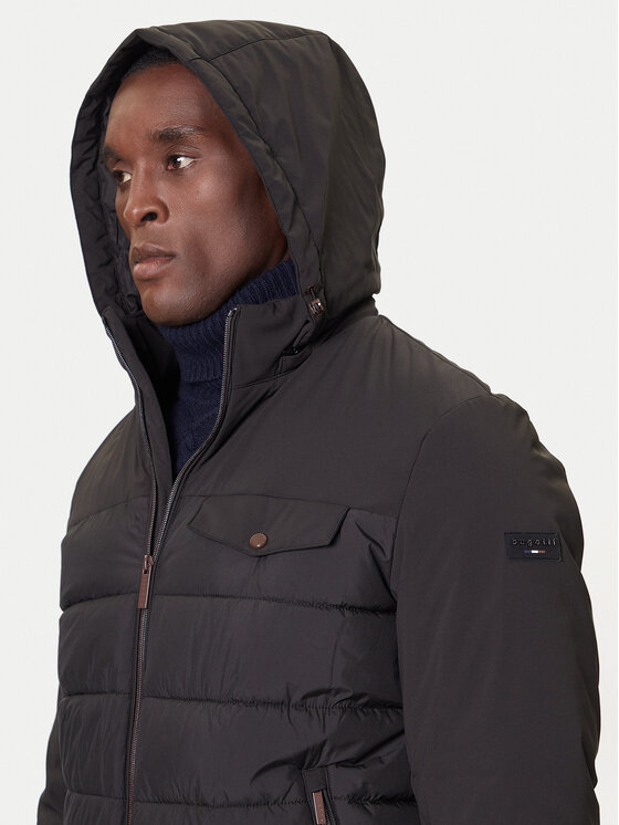 Bugatti Bugatti Демісезонна куртка 87 311 381 031 Чорний Regular Fit