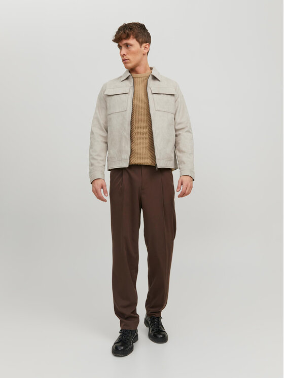 Jack&Jones Jack&Jones Dirbtinės odos striukė Payton 12213082 Smėlio Regular Fit