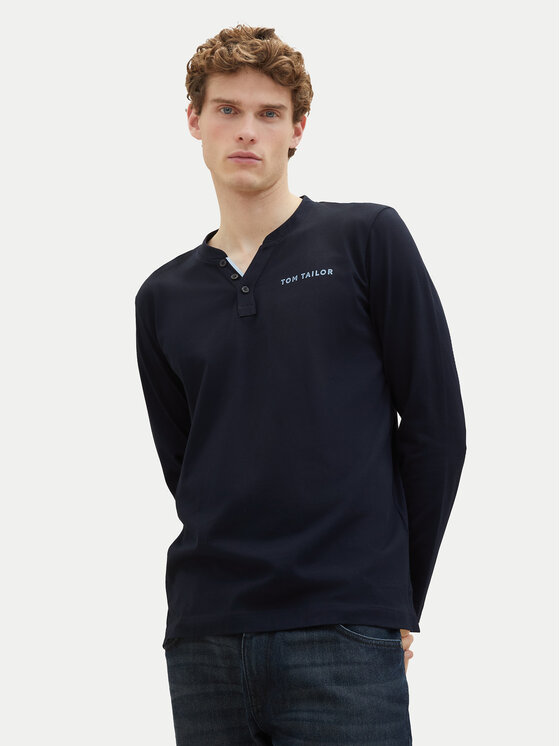 Tom Tailor Tom Tailor Longsleeve 1040908 Dunkelblau Regular Fit