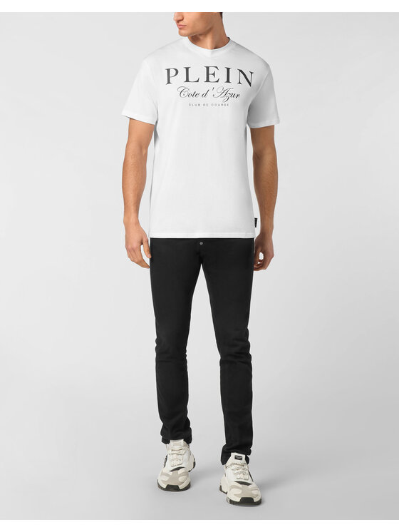 PHILIPP PLEIN PHILIPP PLEIN T-Shirt 24699 Biały Regular Fit