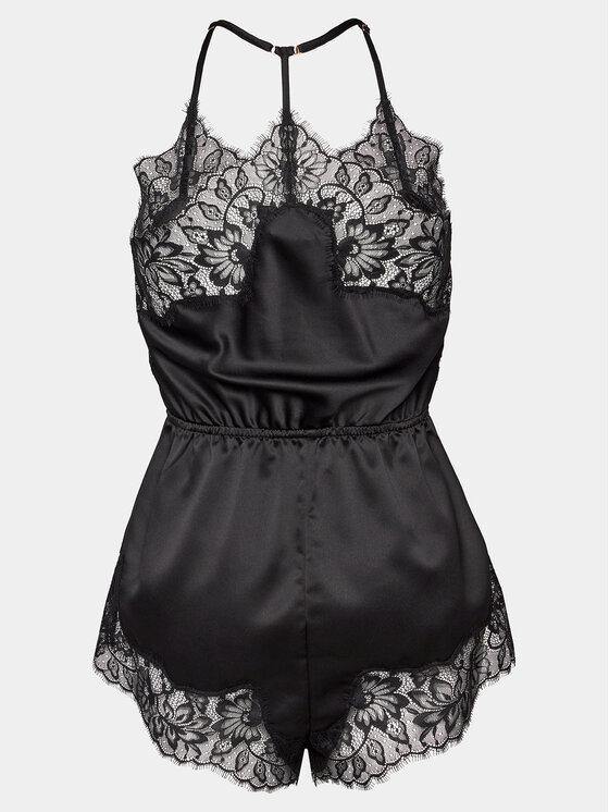 Hunkemöller Hunkemöller Pižama Valerie 205005 Črna Regular Fit