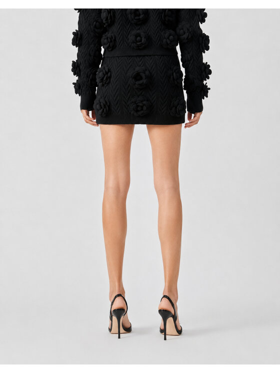 PHILIPP PLEIN PHILIPP PLEIN Spódnica midi 31414 Czarny Regular Fit