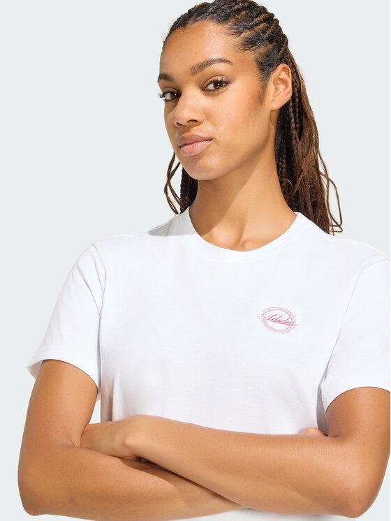adidas adidas T-Shirt 165841 Biały Loose Fit