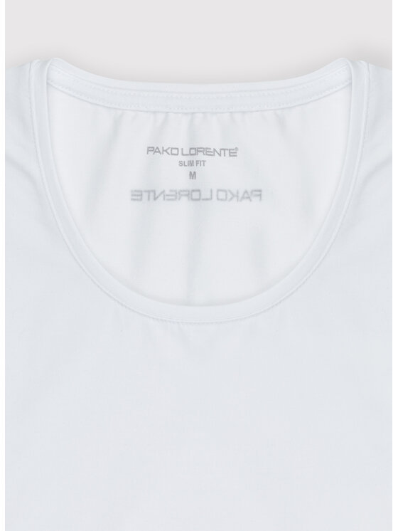 Pako Lorente Pako Lorente T-Shirt P000B-TT-001 Biały Slim Fit