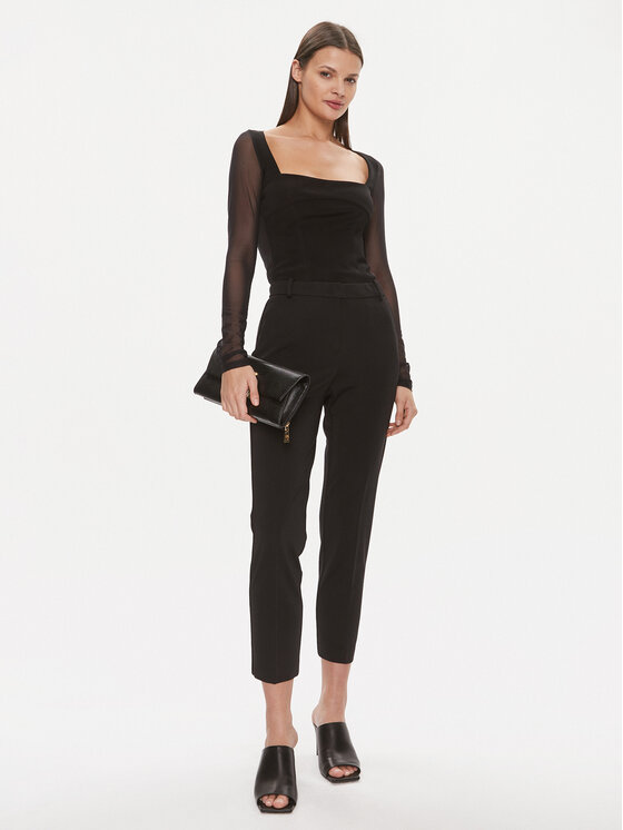 PINKO Pinko Pantaloni din material Bello 100155 A1L4 Negru Slim Fit
