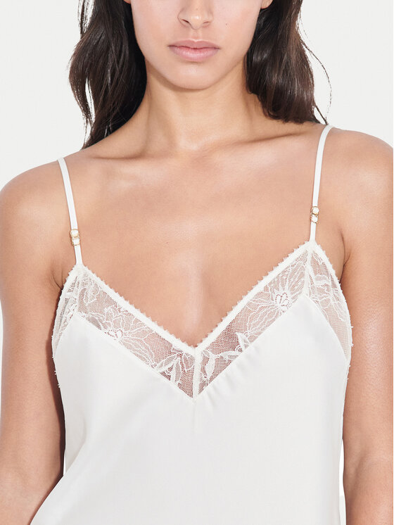 Chantelle Chantelle Nachthemd Orchids C11U40 Écru Regular Fit