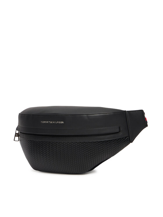 Tommy Hilfiger Tommy Hilfiger Τσαντάκι μέσης Th Woven Bum Bag AM0AM13634 Μαύρο
