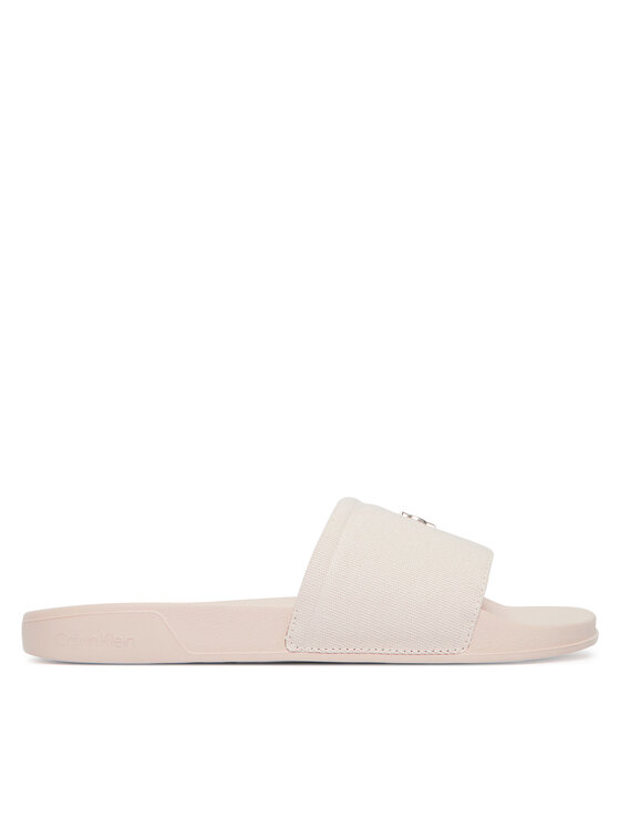 Calvin Klein Calvin Klein Klapki Ess Slide Canvas Hdw HW0HW02960 Beżowy
