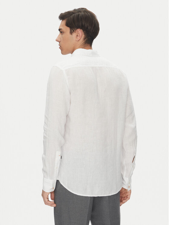 BOSS BOSS Košeľa 50537381 Biela Regular Fit