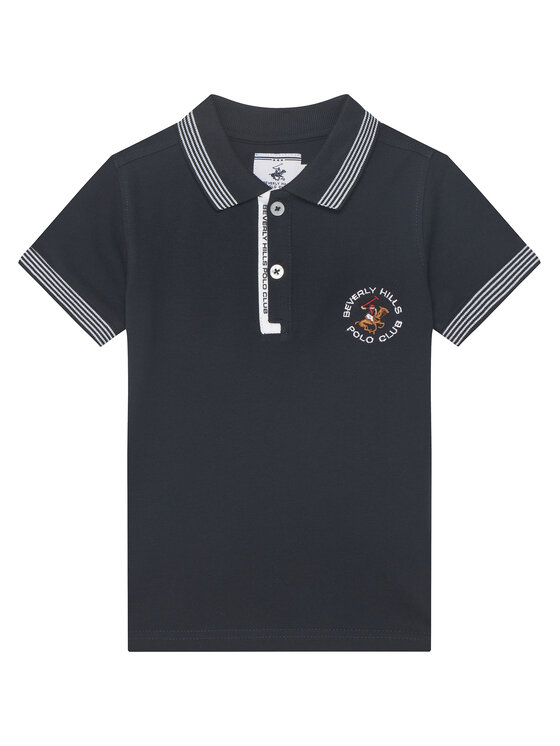 Beverly Hills Polo Club Beverly Hills Polo Club Polo P-SS26B-P424108 Granatowy Regular Fit