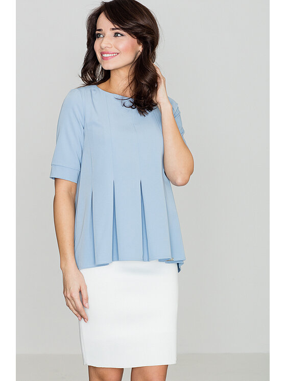 Lenitif Lenitif Blusa K370 Blu Regular Fit
