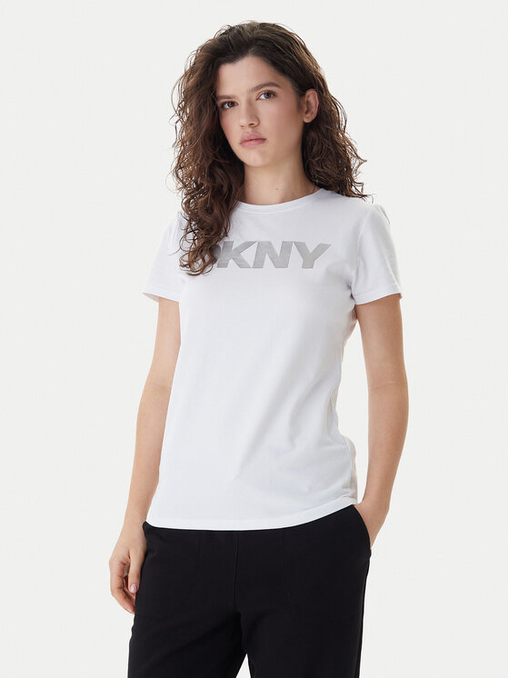 DKNY Sport Tricou DP5T9923 Alb Regular Fit