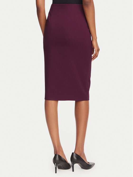 Rinascimento Rinascimento Spódnica ołówkowa CFC0130146003 Bordowy Slim Fit