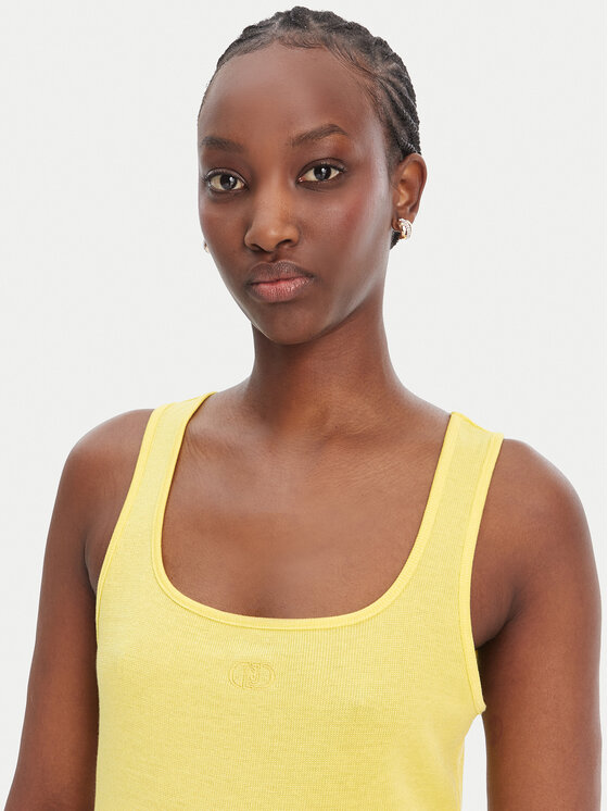 Liu Jo Sport Liu Jo Sport Top TA6173 J3845 Žuta Regular Fit