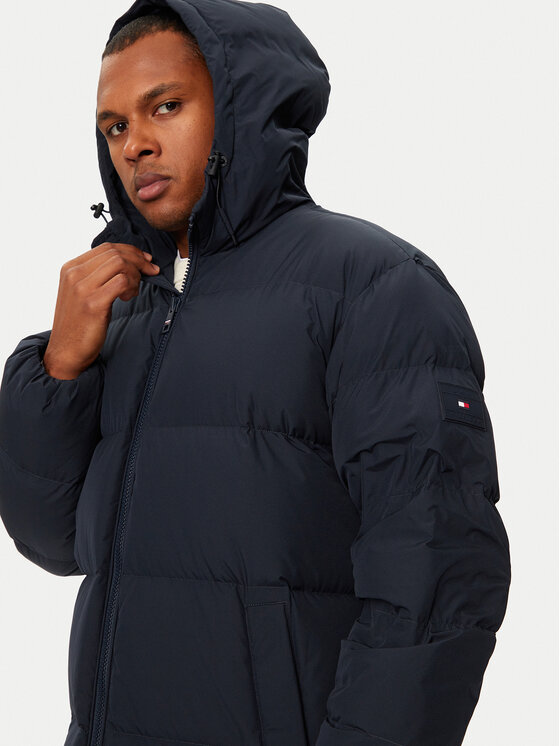 Tommy Hilfiger Tommy Hilfiger Kurtka puchowa MW0MW37368 Granatowy Regular Fit