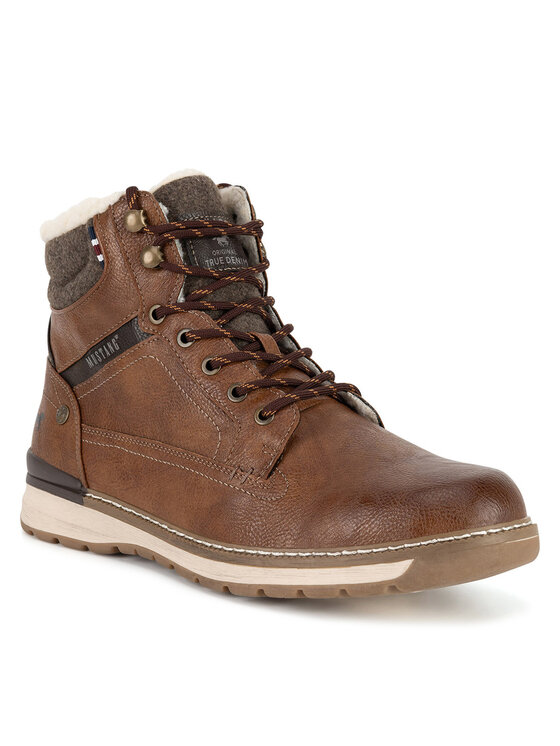 Mustang Mustang Schnürschuhe 4141-610 Braun