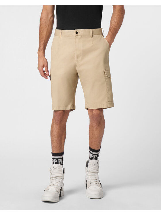 PHILIPP PLEIN PHILIPP PLEIN Pantaloncini 9389 Beige Regular Fit