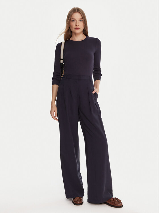 Weekend Max Mara Weekend Max Mara Bluză Multie 2525946012 Bleumarin Slim Fit