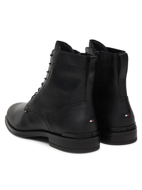 Tommy Hilfiger Tommy Hilfiger Kozačky Corporate FM0FM05577 Černá