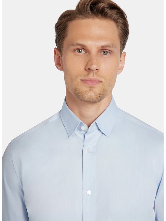 Pako Lorente Pako Lorente Koszula P25WF-1X-022 Niebieski Slim Fit