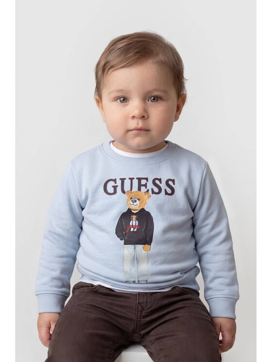 Guess Kids Guess Kids Bluza 183756 Niebieski Classic Fit