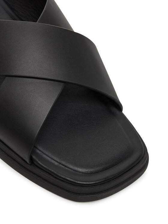 Calvin Klein Calvin Klein Şlapi Criss Cross Sandal HM0HM01737 Negru