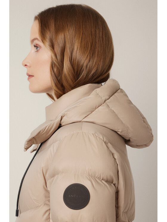 Lancerto Lancerto Kurtka puchowa Makarora KU073225000025 Beżowy Regular Fit