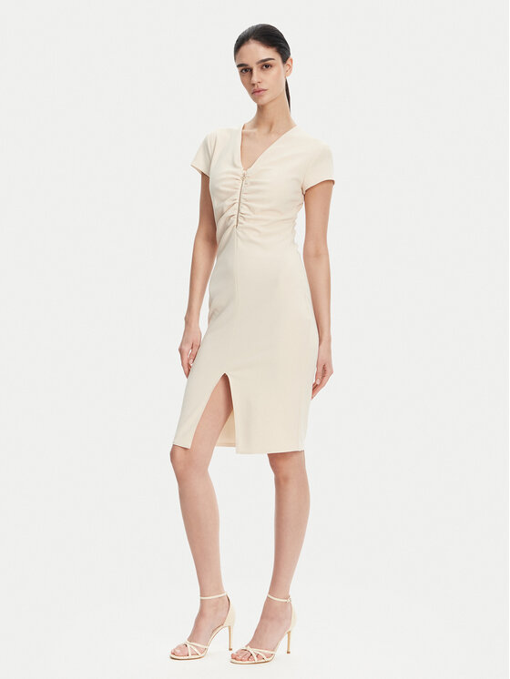Rinascimento Rinascimento Coctailkleid CFC0123774003 Beige Regular Fit