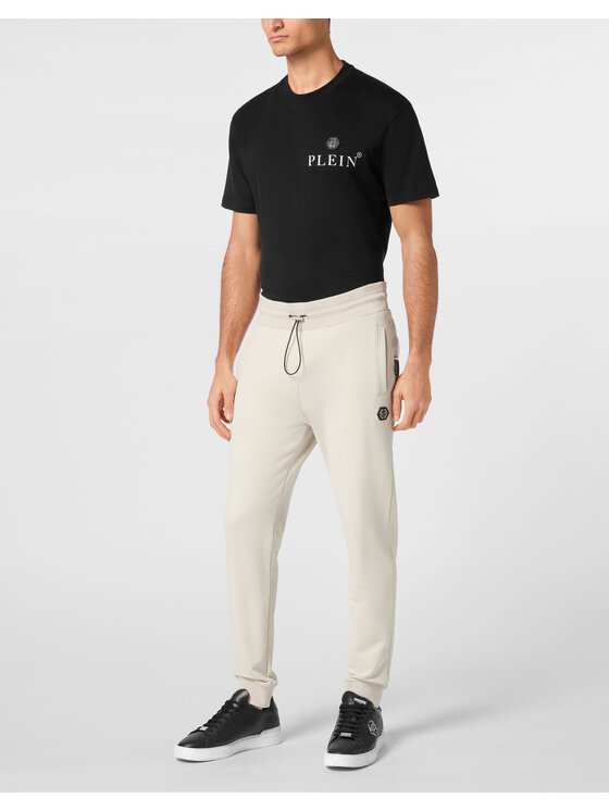 PHILIPP PLEIN PHILIPP PLEIN Spodnie dresowe 24725 Beżowy Jogger Fit