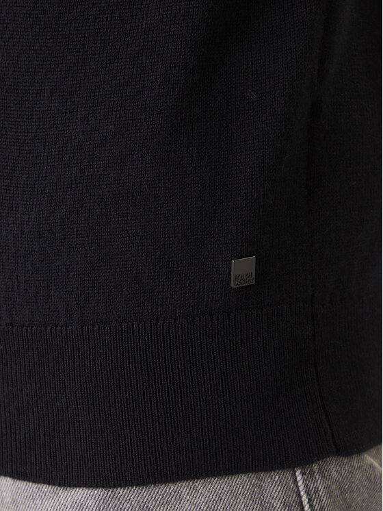 KARL LAGERFELD KARL LAGERFELD Sweter 655005 554399 Czarny Slim Fit