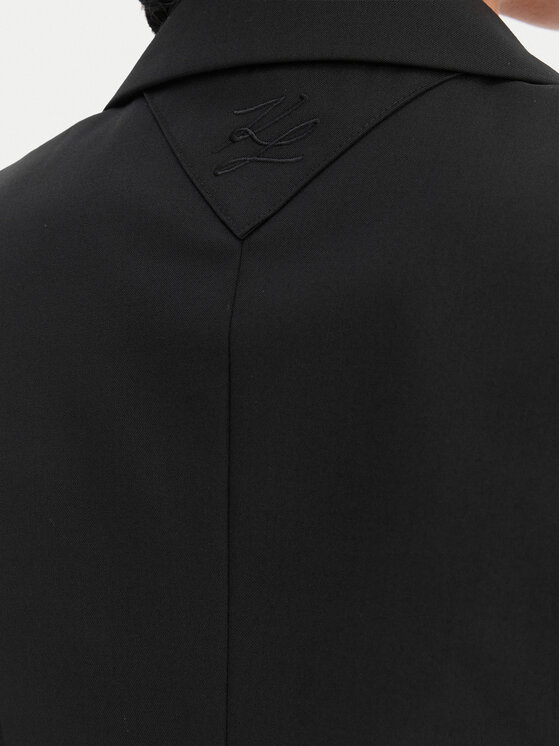 KARL LAGERFELD KARL LAGERFELD Uzvalka veste B1W14009 Melns Slim Fit
