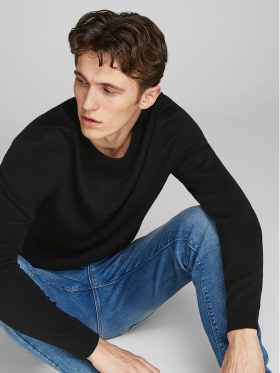 Jack & Jones Jack & Jones Πουλόβερ Basic 12137190 Μαύρο Regular Fit
