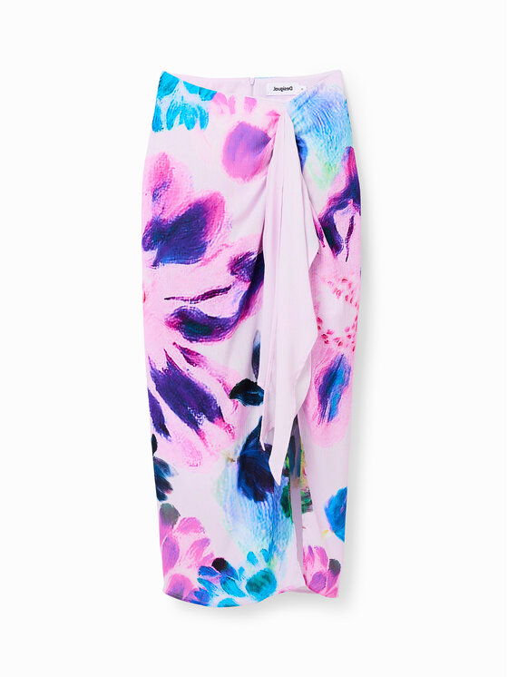Desigual Desigual Spódnica midi June-Lacroix 23SWFW25 Kolorowy Regular Fit
