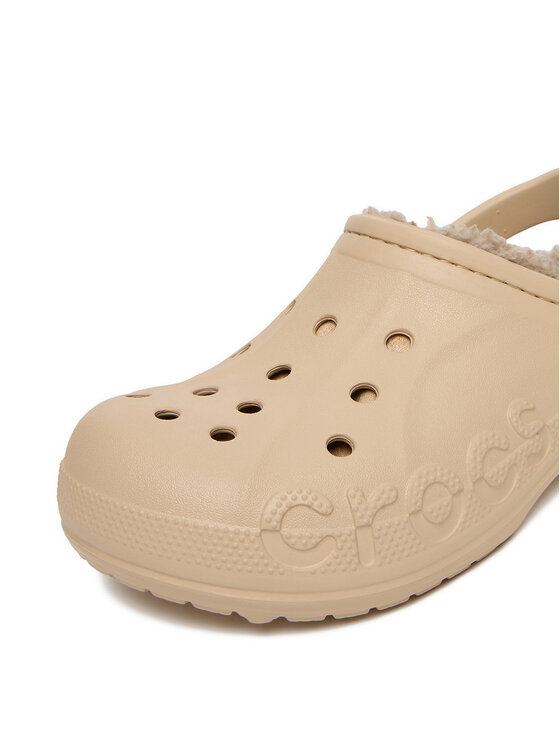 Crocs Crocs Şlapi C-BAYA LINED CLOG 205969-2ZM Bej
