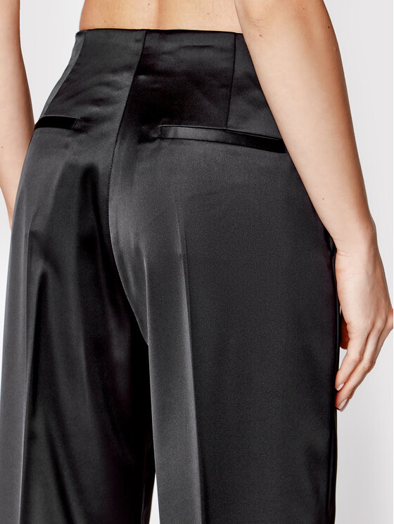 Calvin Klein Calvin Klein Pantaloni di tessuto Duchess Satin K20K204429 Nero Regular Fit