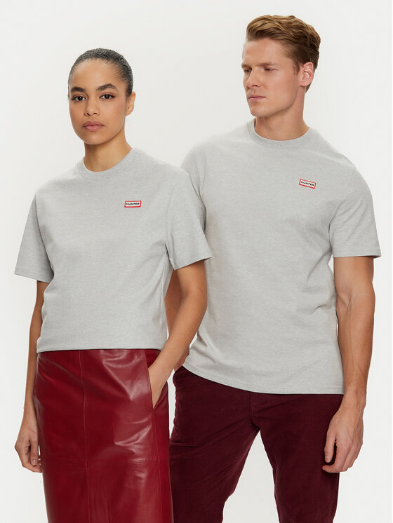 Hunter Hunter Póló HARU0006242 Szürke Regular Fit