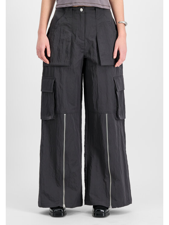 Alpha Industries Alpha Industries Spodnie cargo Zipped Leg Cargo Pant Women Szary Loose Fit