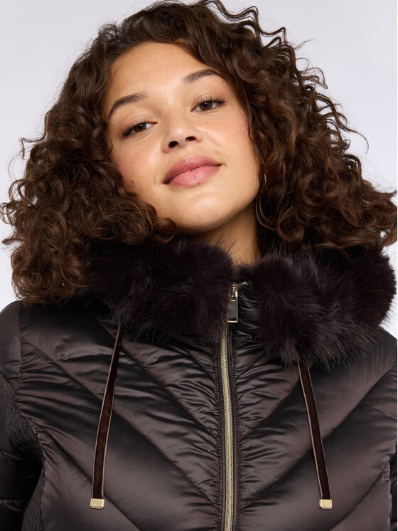 Fiorella Rubino Fiorella Rubino Giubbotto piumino F475T001376N022 Marrone Slim Fit