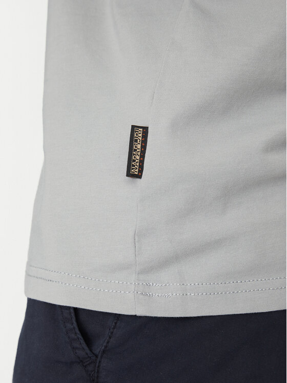 Napapijri Napapijri Marškinėliai Salis NP0A4H8D Pilka Regular Fit