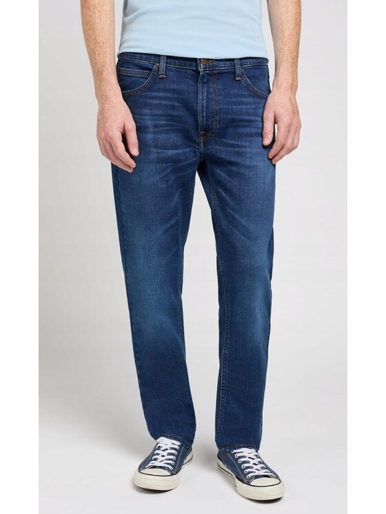 Lee Lee Pantaloni di tessuto DAREN ZIP FLY Blu Straight Leg