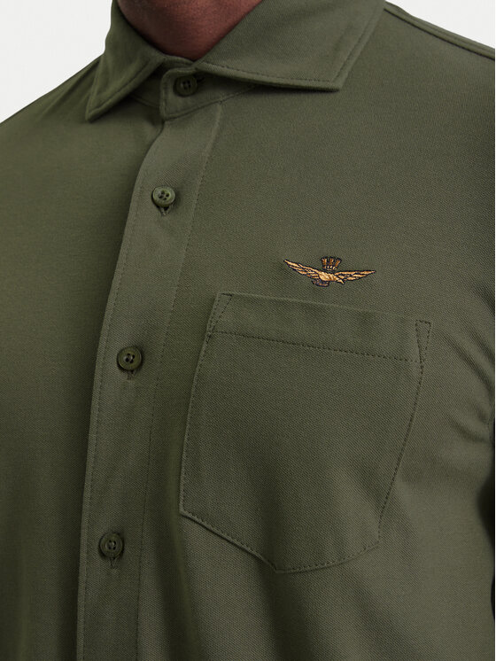 Aeronautica Militare Aeronautica Militare Košulja 262CA1313UP00408 Kaki Regular Fit