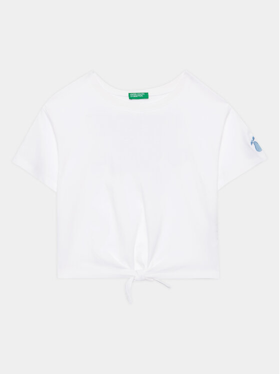 United Colors Of Benetton Tricou 3096C10BU Alb Regular Fit