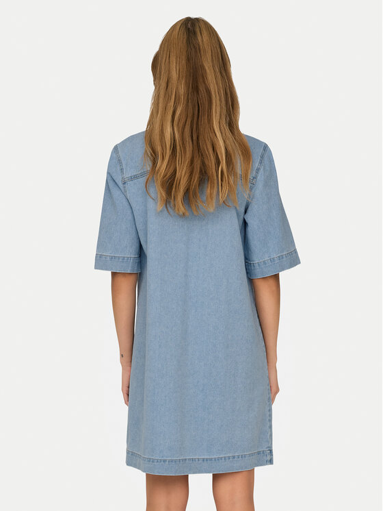 ONLY ONLY Džínové šaty Belle 15324384 Modrá Regular Fit