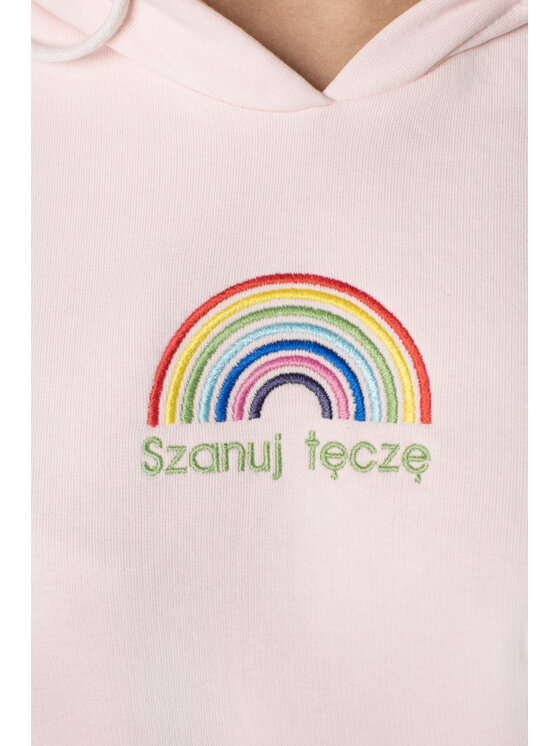 White Rvbbit White Rvbbit Bluza Rainbow Różowy Regular Fit