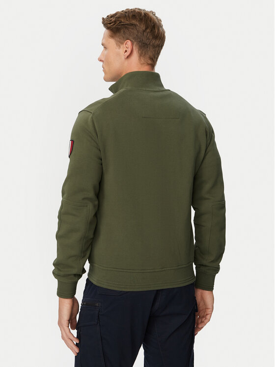 Aeronautica Militare Aeronautica Militare Bluza 262FE2130UF00689 Zielony ciemny Regular Fit