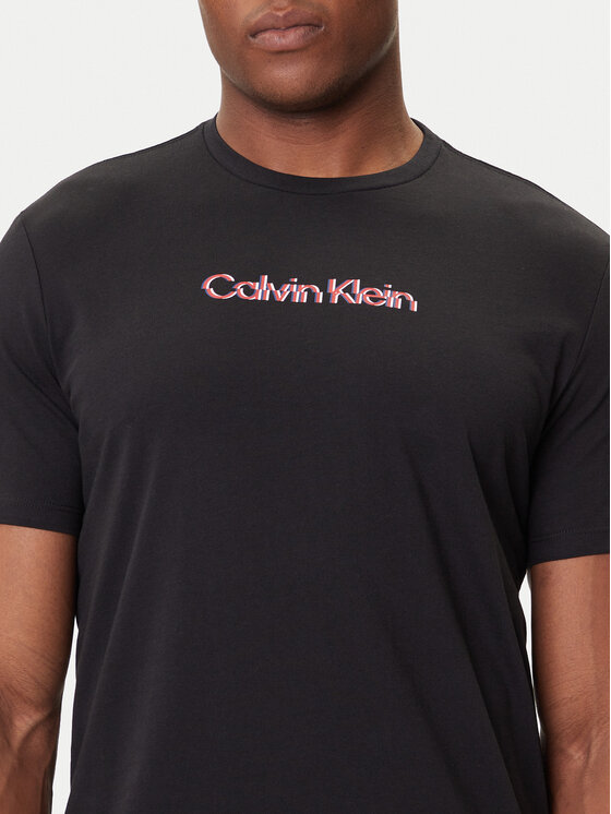 Calvin Klein Jeans Calvin Klein Jeans Tricou Glitched Logo LV04RC858G Negru Regular Fit