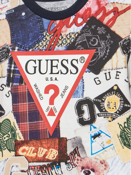 Guess Guess T-Shirt N5YI04 K8HM4 Barevná Regular Fit