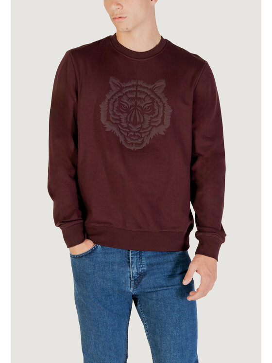 Antony Morato Antony Morato Felpa REGULAR FIT WITH RUBBER PRISM SHAPE PRINT Bordeaux Regular Fit